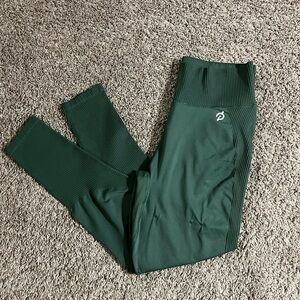 Peloton Women’s Seamless High Rise Dark Green Leggings Size XL
